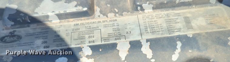 image for item MY9812 2007 Mack CV713  crane truck