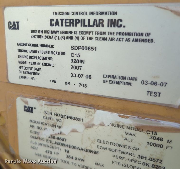 image for item MY9813 2006 Kenworth T800  crane truck