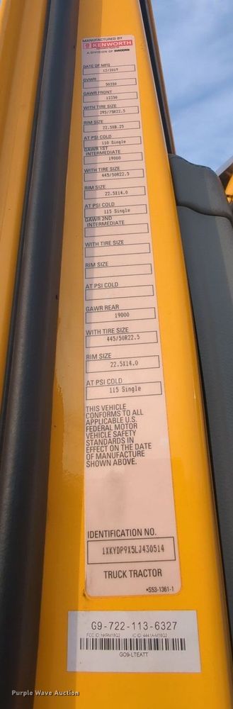 image for item MY9816 2020 Kenworth T680  semi truck