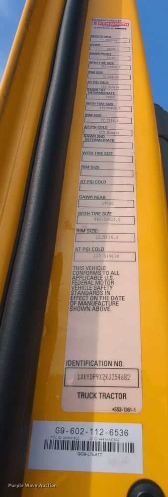 image for item MY9825 2019 Kenworth T680  semi truck