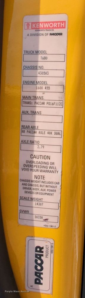 image for item MY9827 2020 Kenworth T680  semi truck