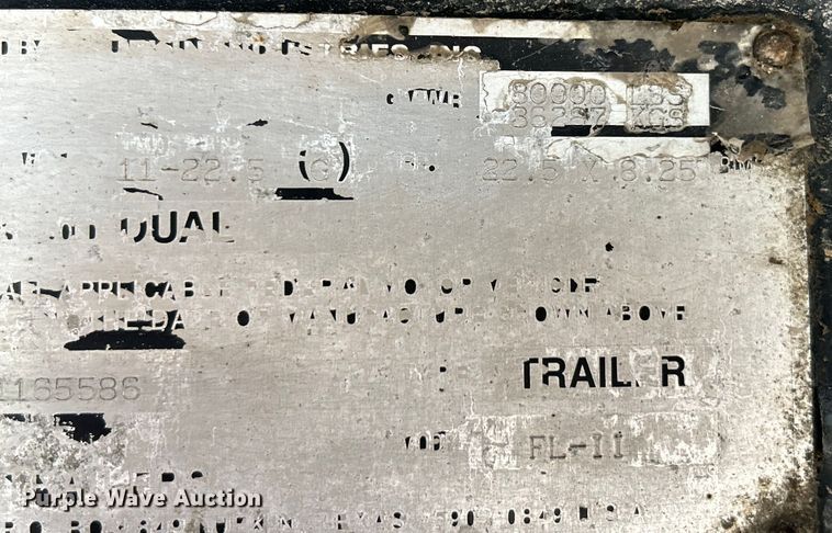 image for item OK9723 2007 Lufkin FL-II  flatbed trailer