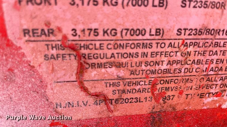 image for item DM0320 2020 PJ T6202 tilt deck utility trailer