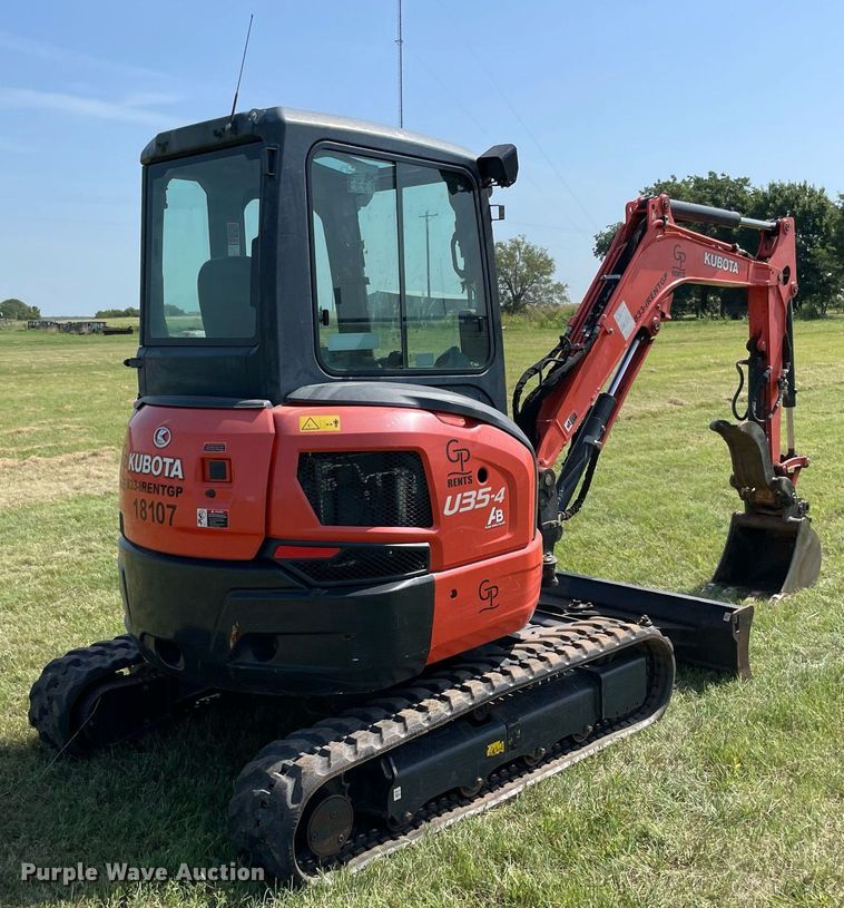 image for item DM0322 2020 Kubota  U35-4 mini excavator