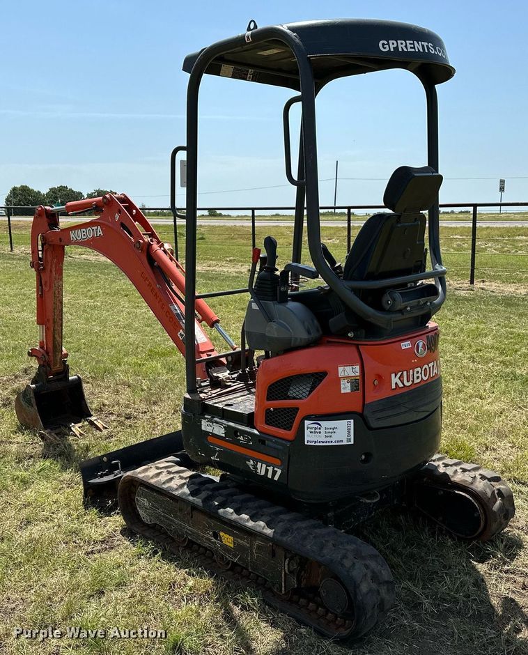 image for item DM0323 2019 Kubota  U17 mini excavator