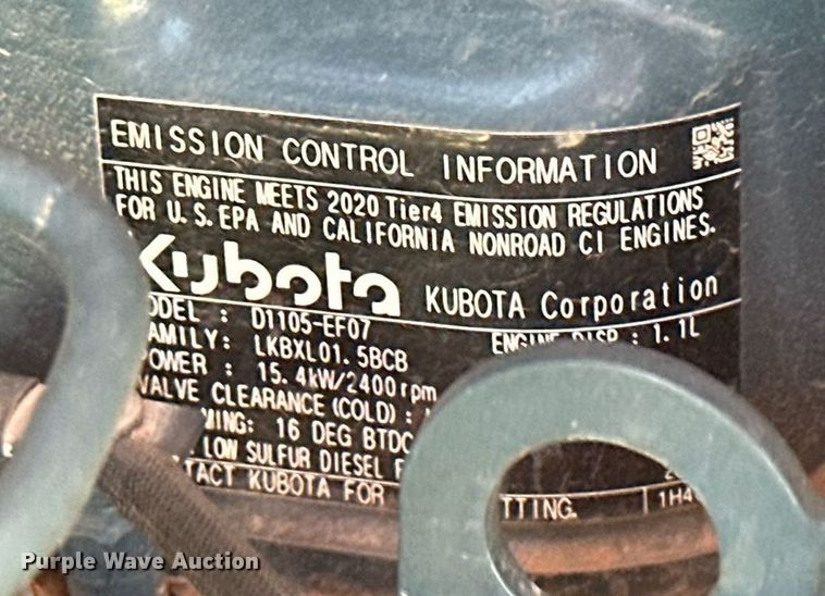 image for item DM0325 2020 Kubota  U25  mini excavator