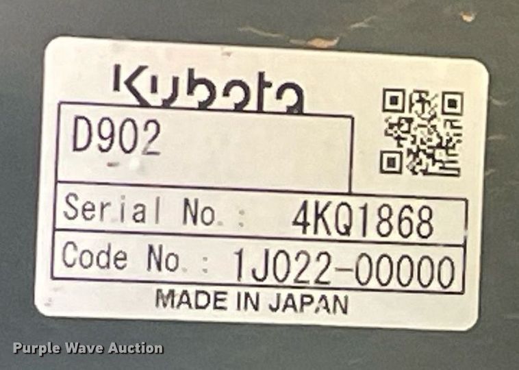 image for item DM0327 2019 Kubota  U17 mini excavator