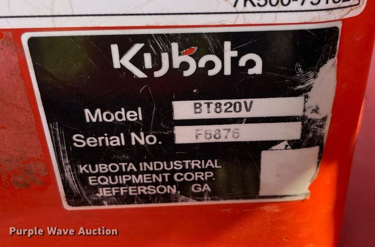 image for item DM0328 2019 Kubota  B26 backhoe