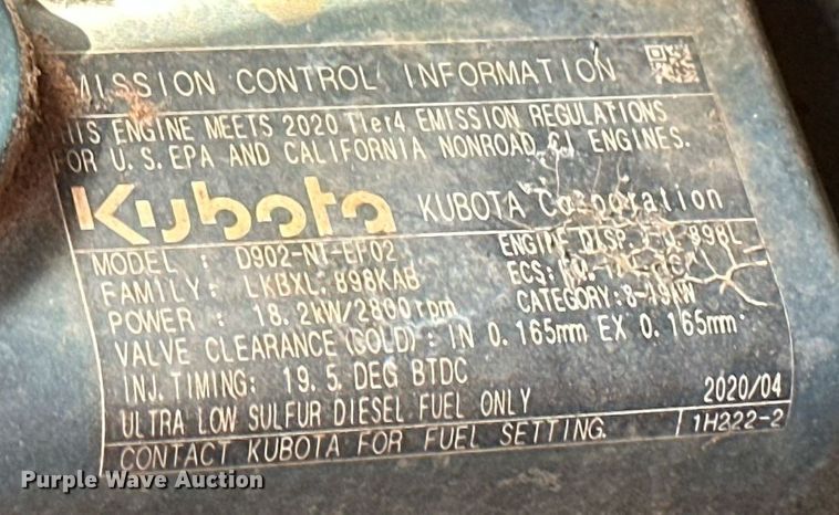 image for item DM0331 2021 Kubota  SCL1000 compact utility loader