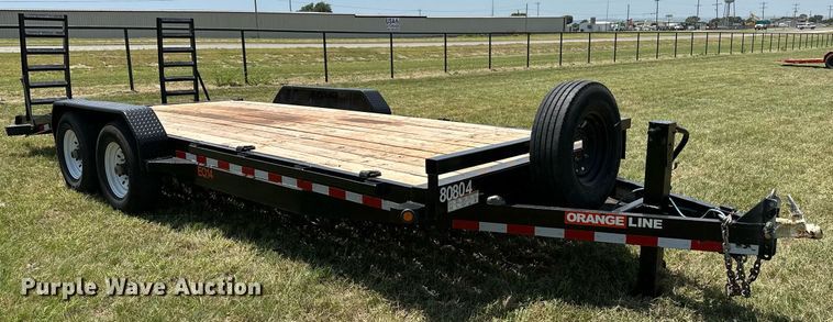 image for item DM0335 2021 Orange Line EQ14-17+3 utility trailer