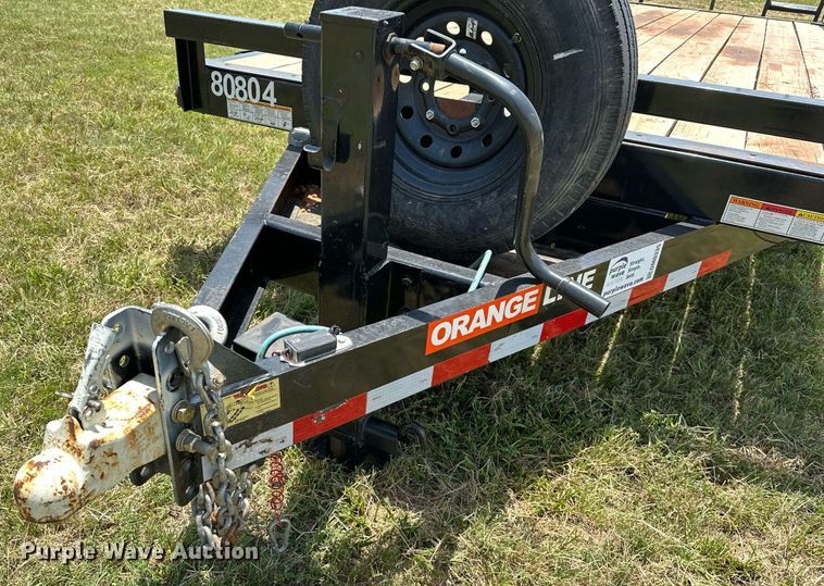 image for item DM0335 2021 Orange Line EQ14-17+3 utility trailer