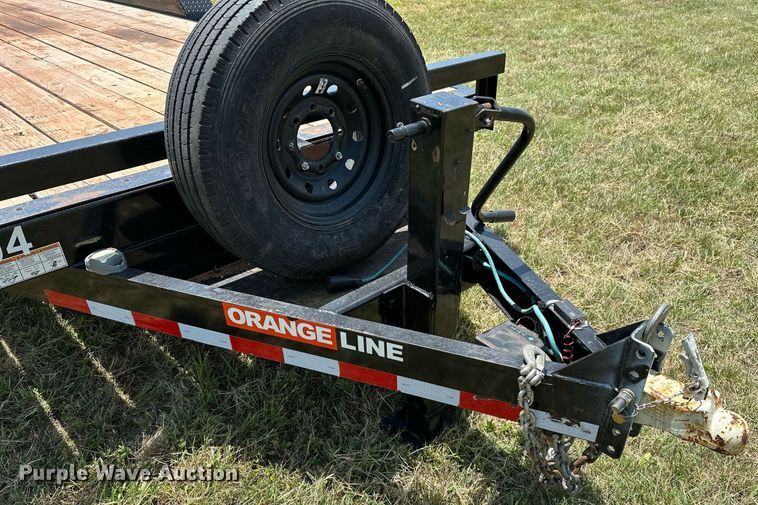 image for item DM0335 2021 Orange Line EQ14-17+3 utility trailer