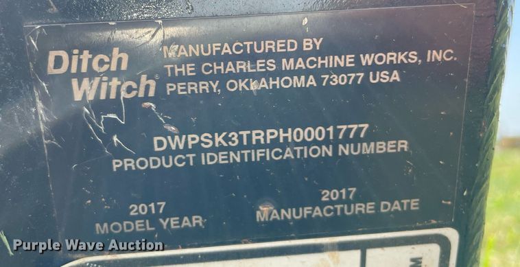 image for item DM0337 2017 Ditch Witch  compact utility loader trencher 