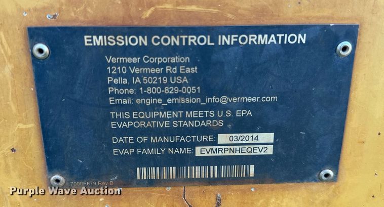 image for item DM0341 2014 Vermeer BC700XL wood chipper