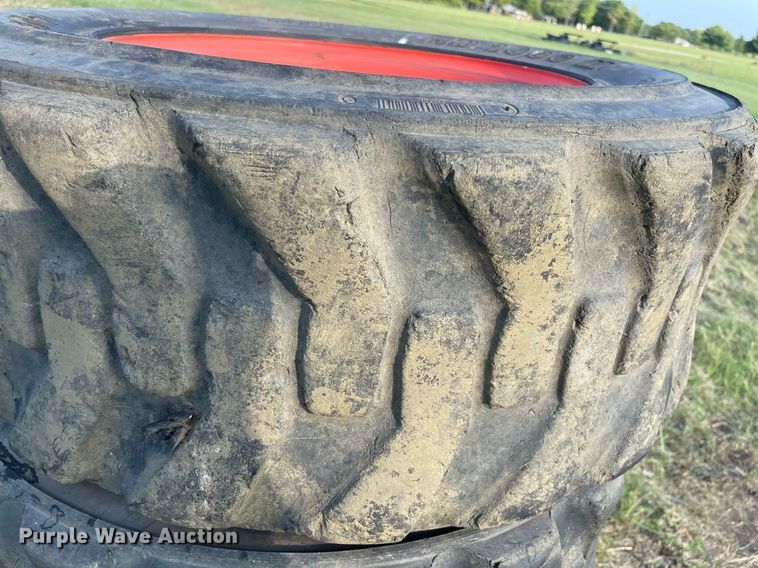 image for item DM0359 (8) skid steer tires and wheels 