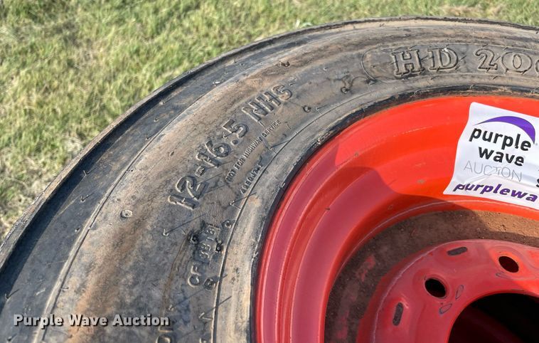 image for item DM0359 (8) skid steer tires and wheels 