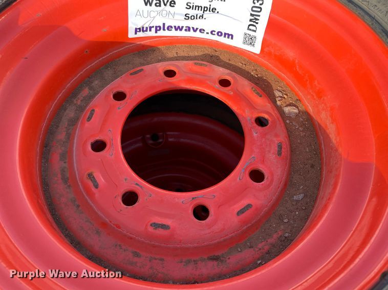 image for item DM0359 (8) skid steer tires and wheels 