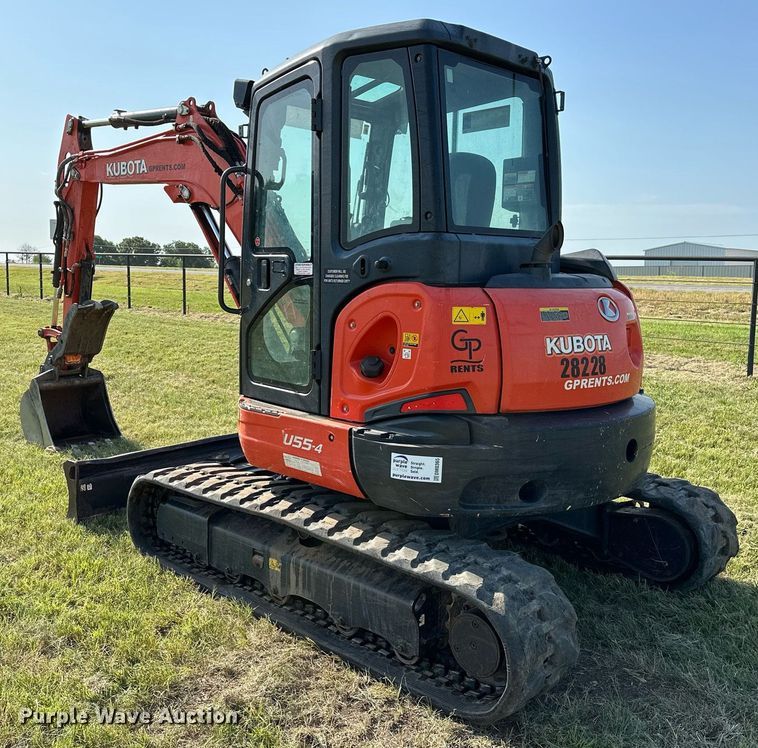 image for item DM0365 2020 Kubota U55-4 mini excavator
