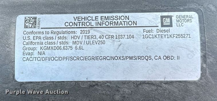 image for item DP3171 2019 Chevrolet  Silverado 2500HD  Crew Cab pickup truck