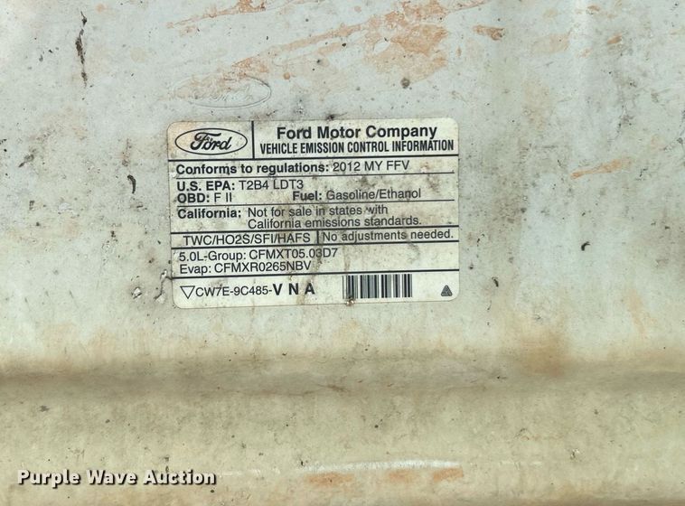 image for item DI7936 2012 Ford F150  SuperCab pickup truck