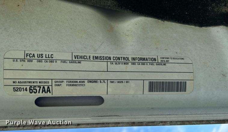 image for item DI7937 2015 Dodge Ram 2500  Crew Cab pickup truck