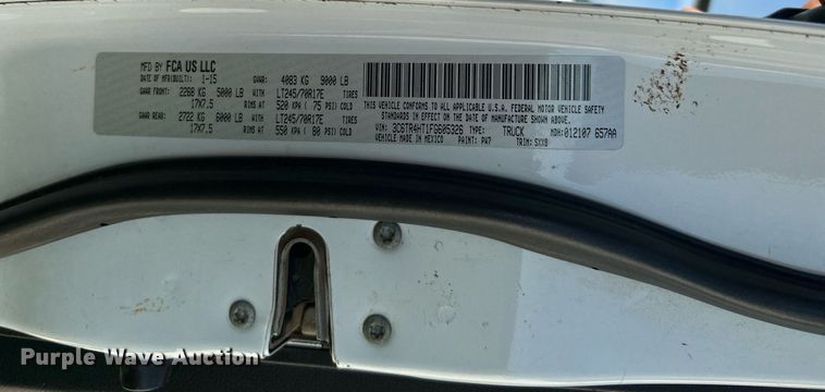 image for item DI7937 2015 Dodge Ram 2500  Crew Cab pickup truck