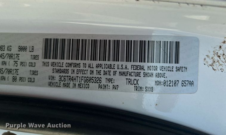 image for item DI7937 2015 Dodge Ram 2500  Crew Cab pickup truck