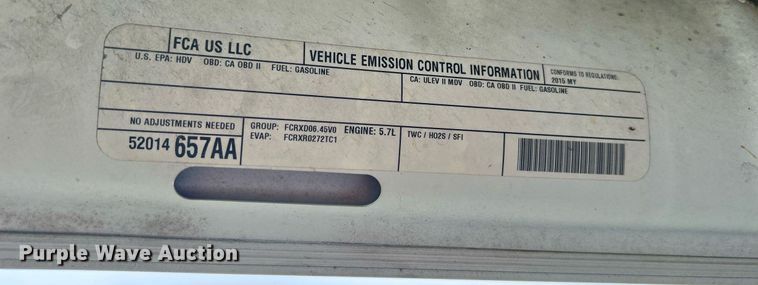 image for item DI7947 2015 Dodge Ram 2500  Crew Cab pickup truck