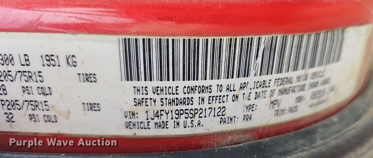 image for item DN8624 1995 Jeep Wrangler  SUV