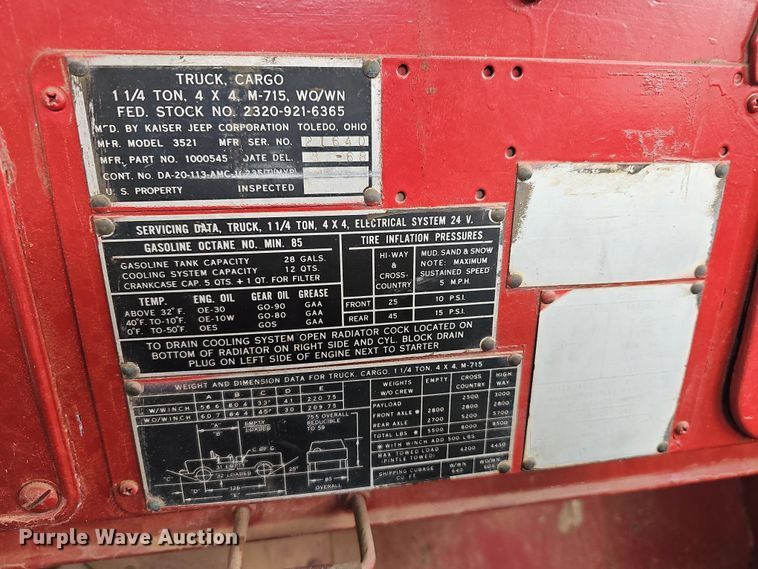 image for item DN8626 1968 Jeep Kaiser  pickup truck