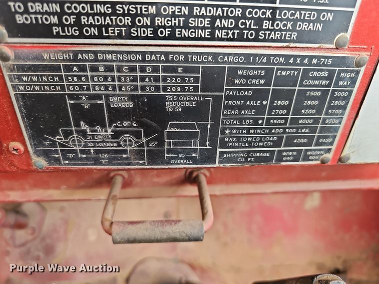 image for item DN8626 1968 Jeep Kaiser  pickup truck