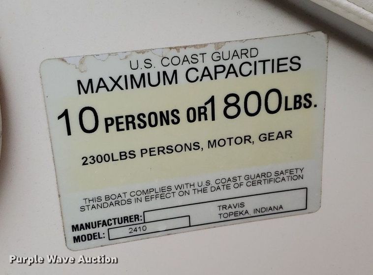 image for item DO2949 2002 Starcraft Stardeck 2410 Travis Edition  boat