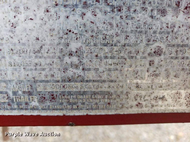 image for item DO2949 2002 Starcraft Stardeck 2410 Travis Edition  boat