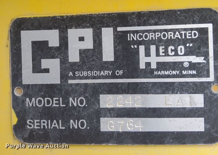 image for item DO2952 GPI Heco 2242  cardboard baler