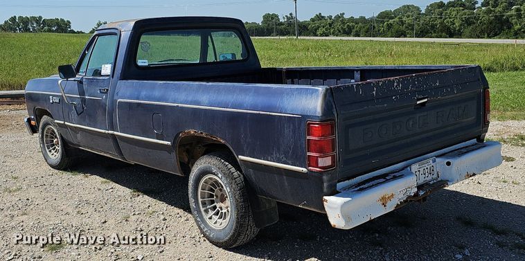 image for item DQ0128 1986 Dodge D100 Custom  pickup truck