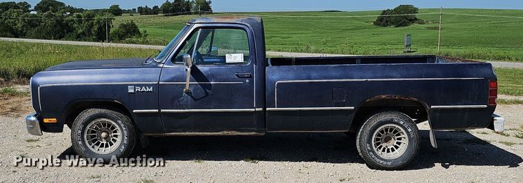 image for item DQ0128 1986 Dodge D100 Custom  pickup truck