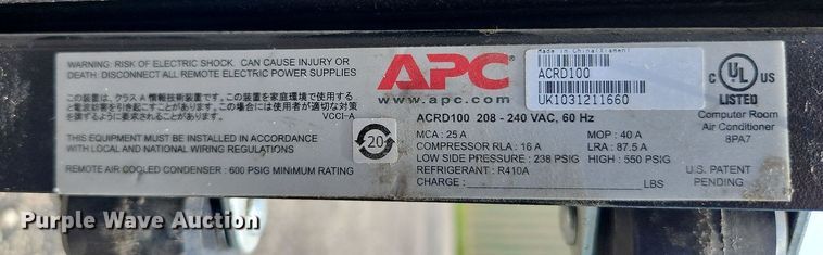 image for item DQ1816 APC InRow RD  cooling system