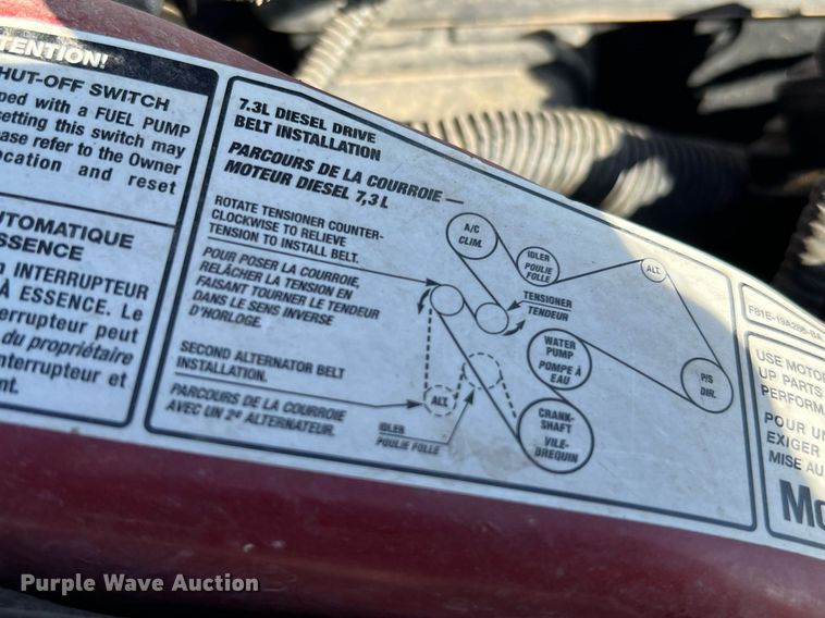 image for item DQ2126 2000 Ford F450 Super Duty XLT  utility / service truck