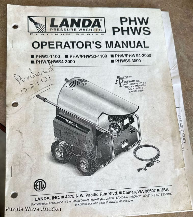 image for item DQ7334 Landa  hot pressure washer