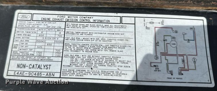 image for item DS2180 1985 Ford F350  utility bed pickup truck