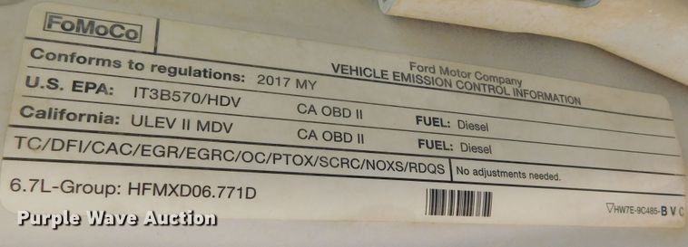 image for item GP9631 2017 Ford F350  Crew Cab pickup truck