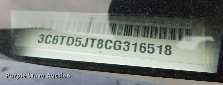 image for item GP9632 2012 Dodge Ram 2500  Crew Cab pickup truck