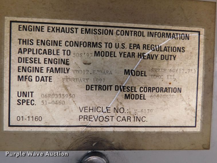 image for item GP9638 1998 Prevost XL45  RV