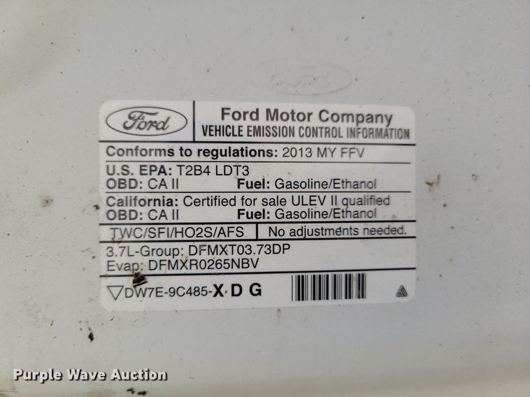 image for item IQ9764 2013 Ford F150  SuperCab pickup truck