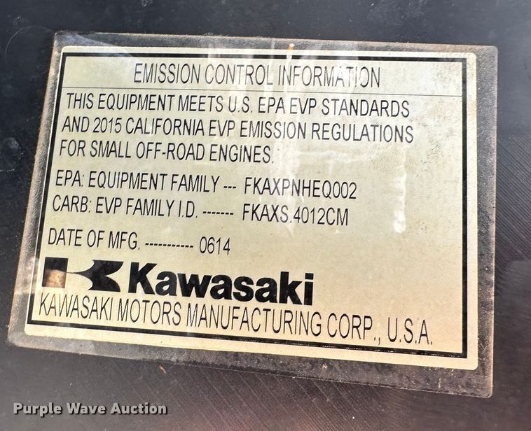 image for item JD9025 2015 Kawasaki Mule 610  utility vehicle