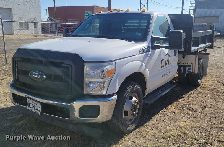 image for item KD9265 2014 Ford  F350 Super Duty  dump bed pickup truck