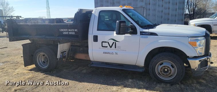 image for item KD9265 2014 Ford  F350 Super Duty  dump bed pickup truck