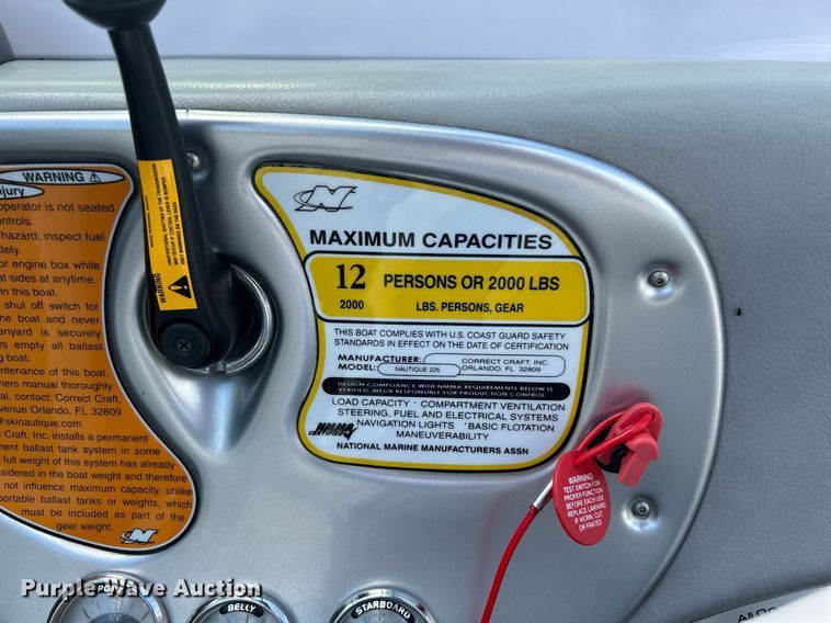 image for item KW9136 2005 Nautique Air 226  boat