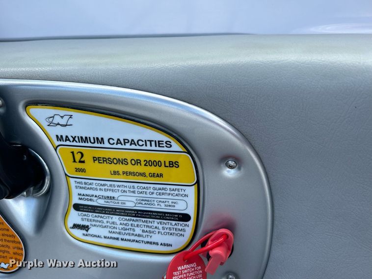 image for item KW9136 2005 Nautique Air 226  boat