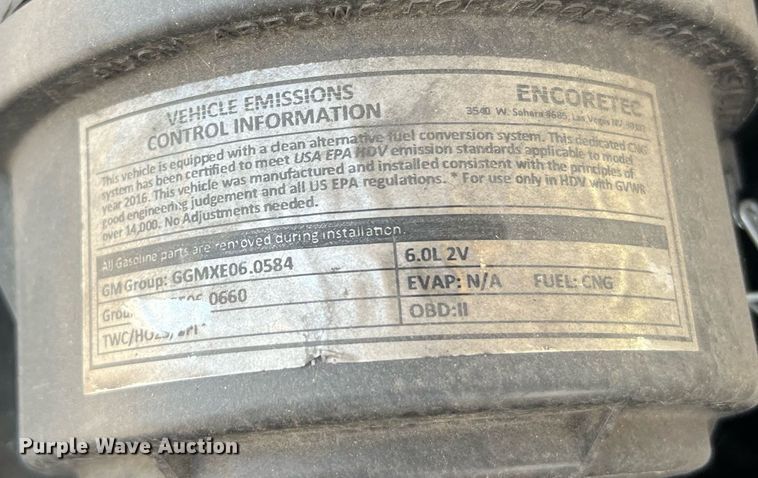 image for item LF9347 2016 Chevrolet Express G4500  shuttle bus